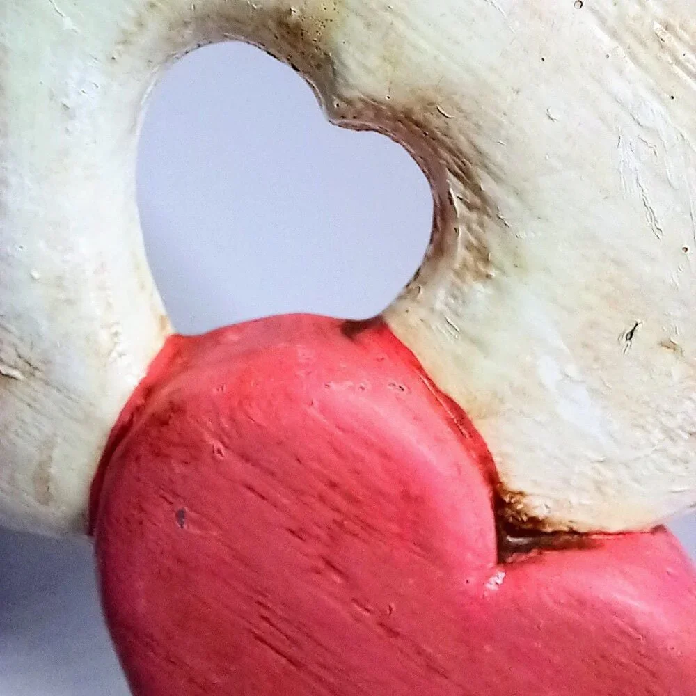 Burwood Plastic Heart Wall Hanging Decor - Nursery - Baby - 1980s-Vintage